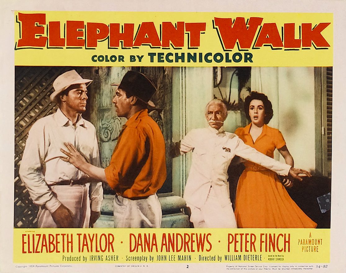 elephant walk poster 1954