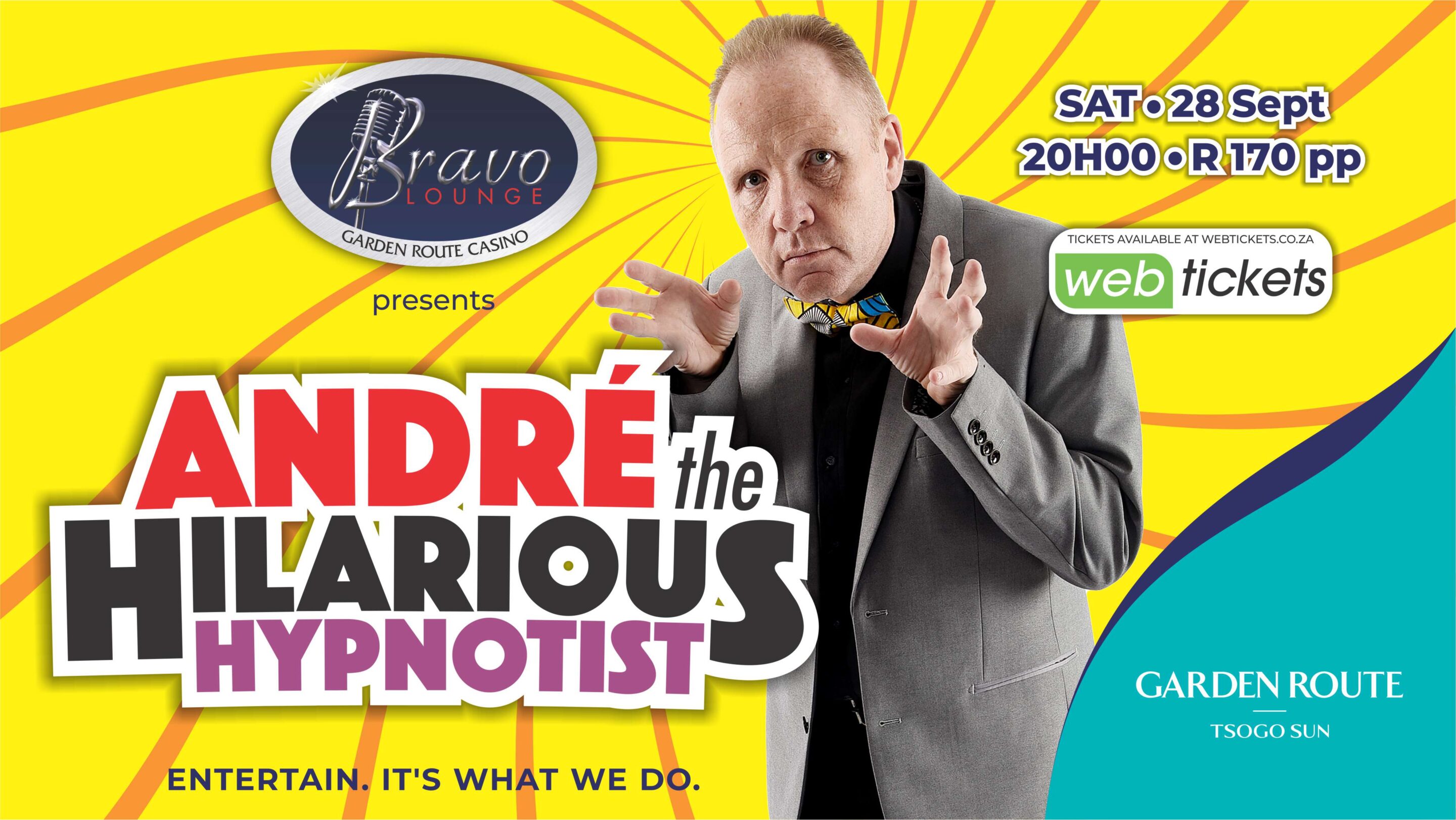 grc bravo andre the hilarious hypnotist 28 sept 20pm